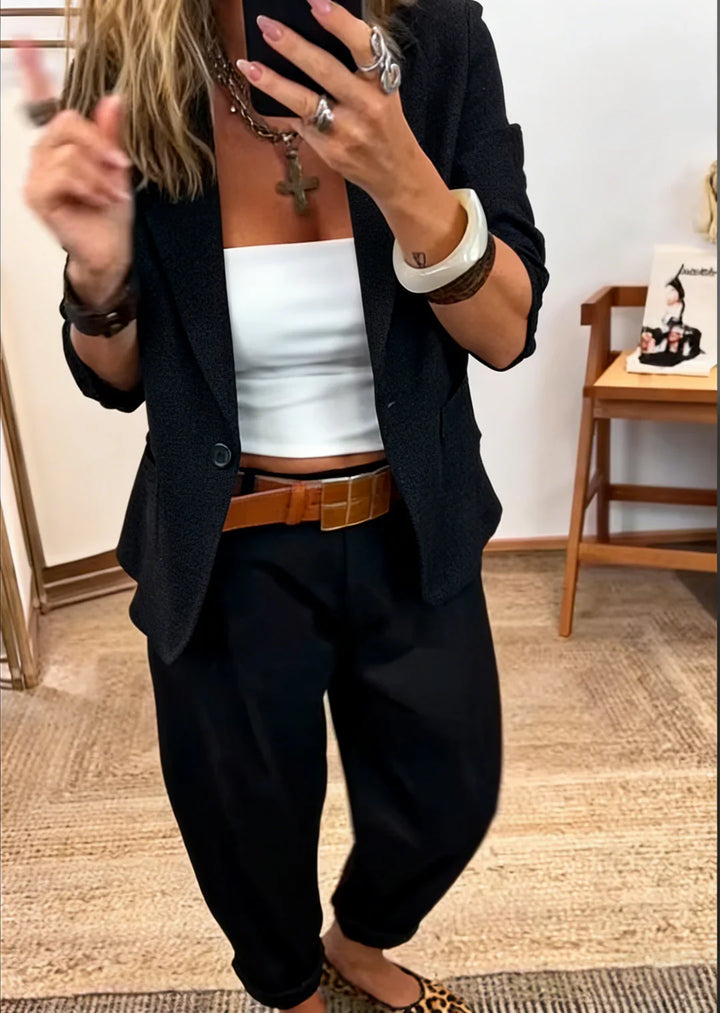 Rosina - Weiches Blazer- und Hosen-Set