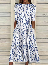 Xylara - Florales Midikleid mit Soft-Touch