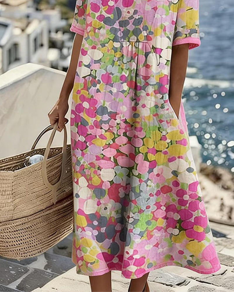 Adria - Soft-Touch A-Linien-Midikleid