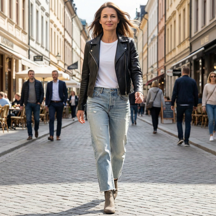 Zelda - Verkürzte Premium-Stretch-Jeans