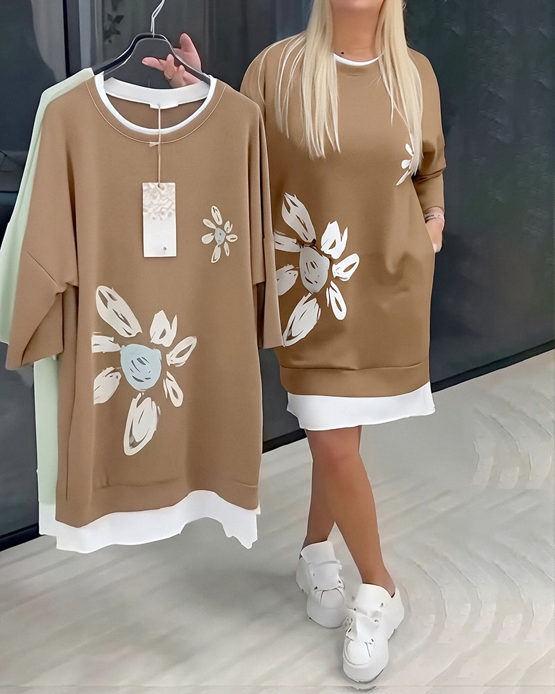 Helia - Soft-Touch-Sweatshirtkleid