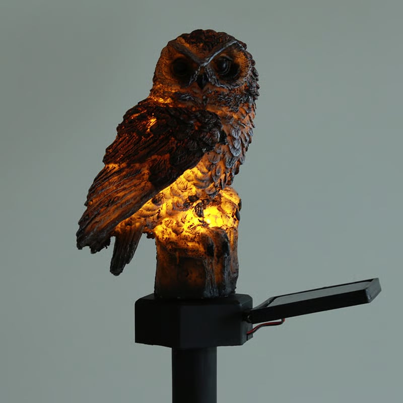 Amora - Dekorative Eulen-Gartenlampe