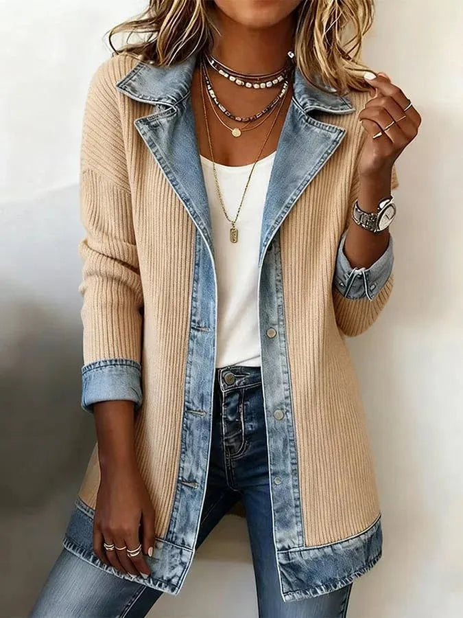 Zyrelle - Legerer Strickcardigan mit Knopfleiste