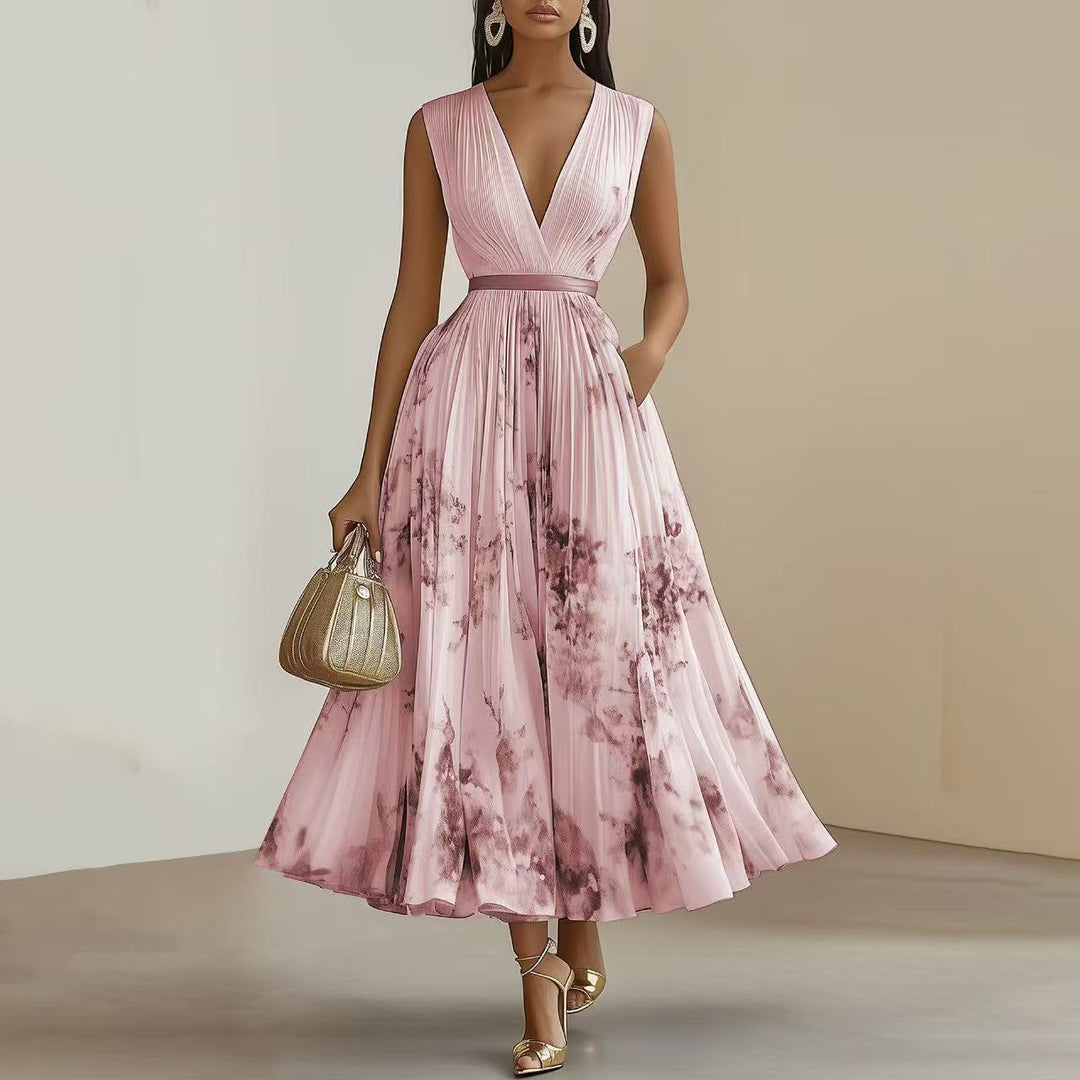 Nadia - geblümtes Midikleid