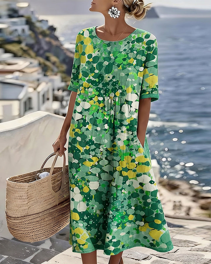 Adria - Soft-Touch A-Linien-Midikleid