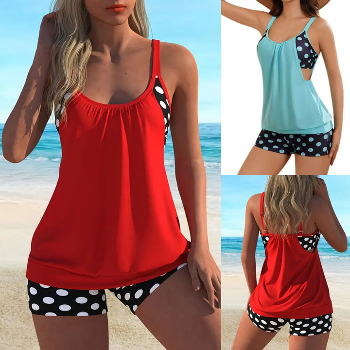 Celandine - Schnelltrocknendes Bikini-Set mit Retro-Polka-Dots