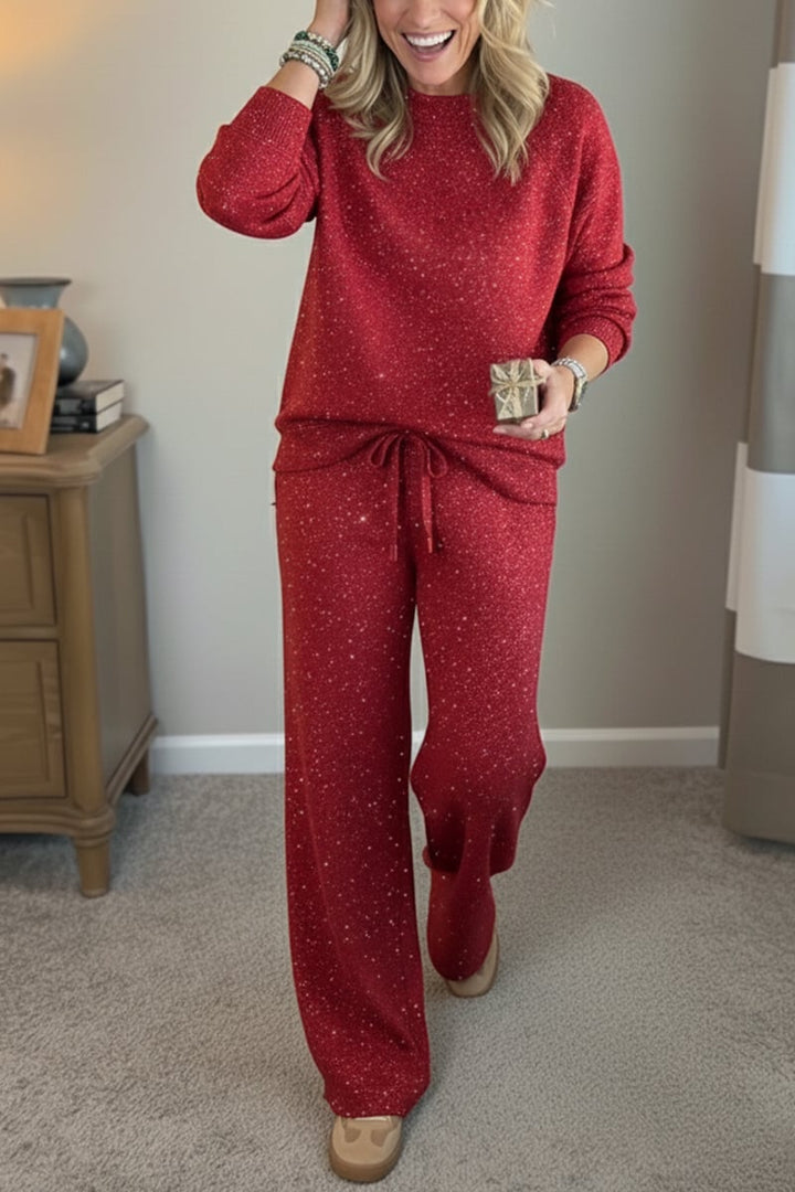Celia - Zweiteiler aus Jacke und Hose mit schimmerndem Finish