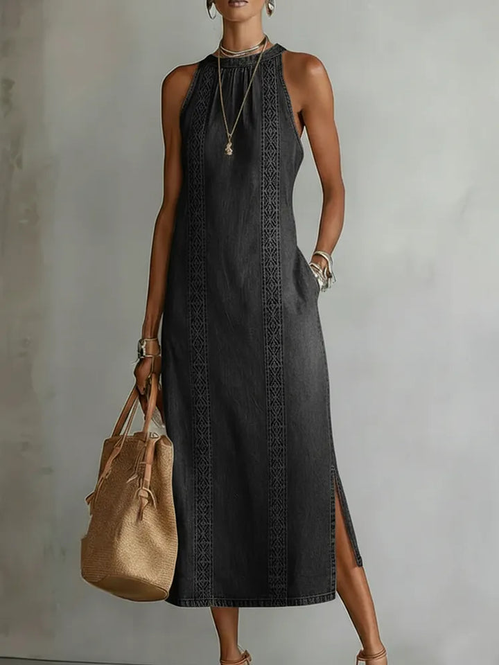 Lilias - Kleid mit Vintage-Details und softer Haptik