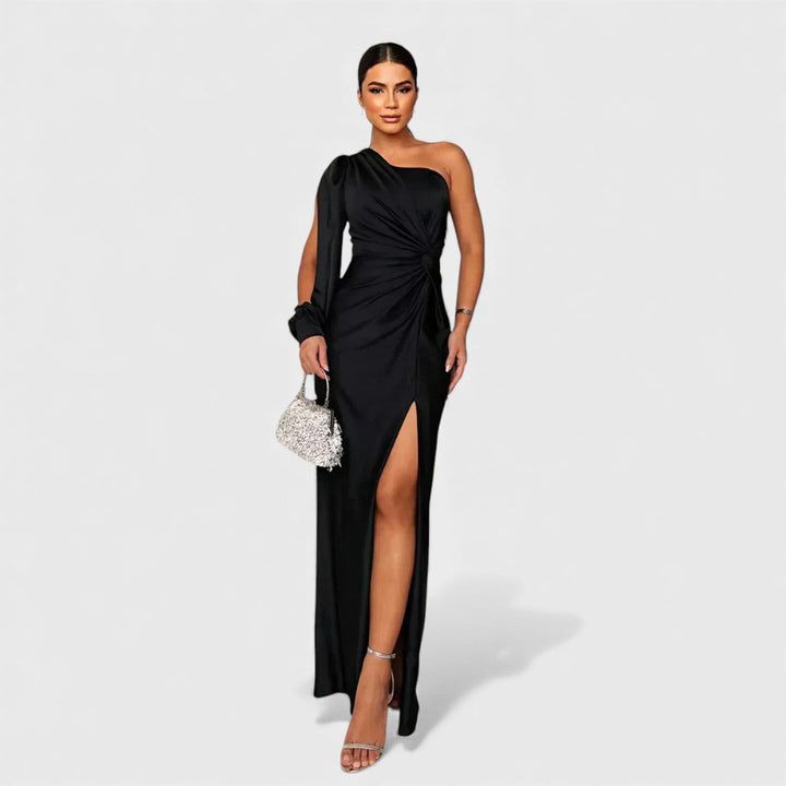 Ellivia - Weiches One-Shoulder-Abendkleid