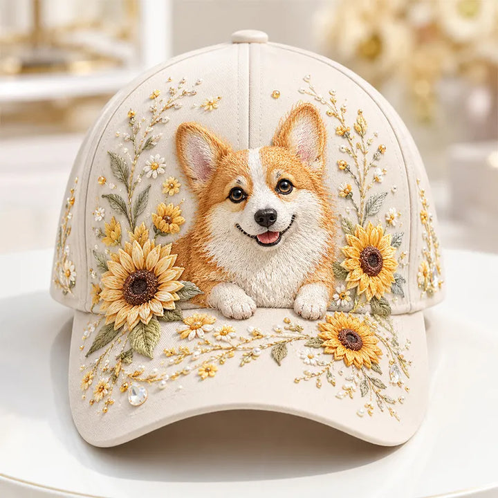 Arlena - Cap mit Blumenpferd-Motiv