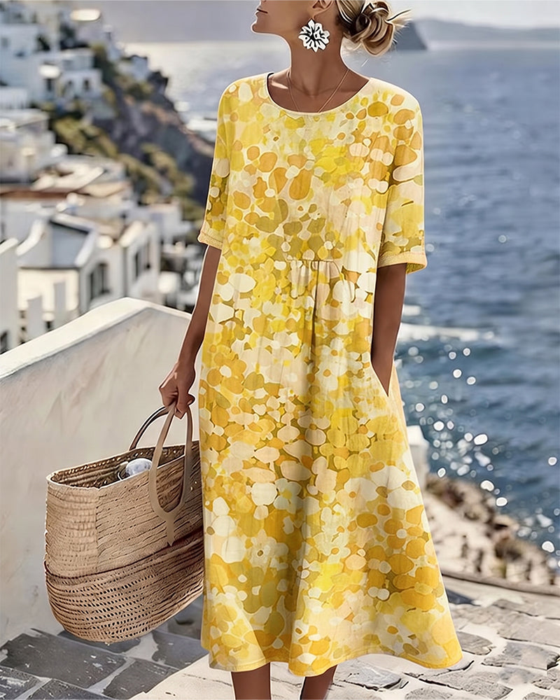 Adria - Soft-Touch A-Linien-Midikleid