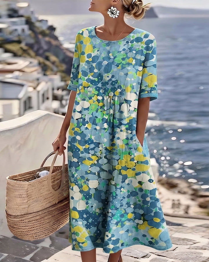 Adria - Soft-Touch A-Linien-Midikleid