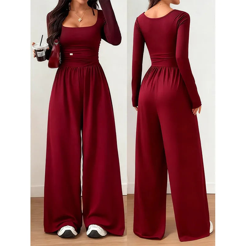 Elanisse - Weitbeiniger Soft-Touch-Jumpsuit