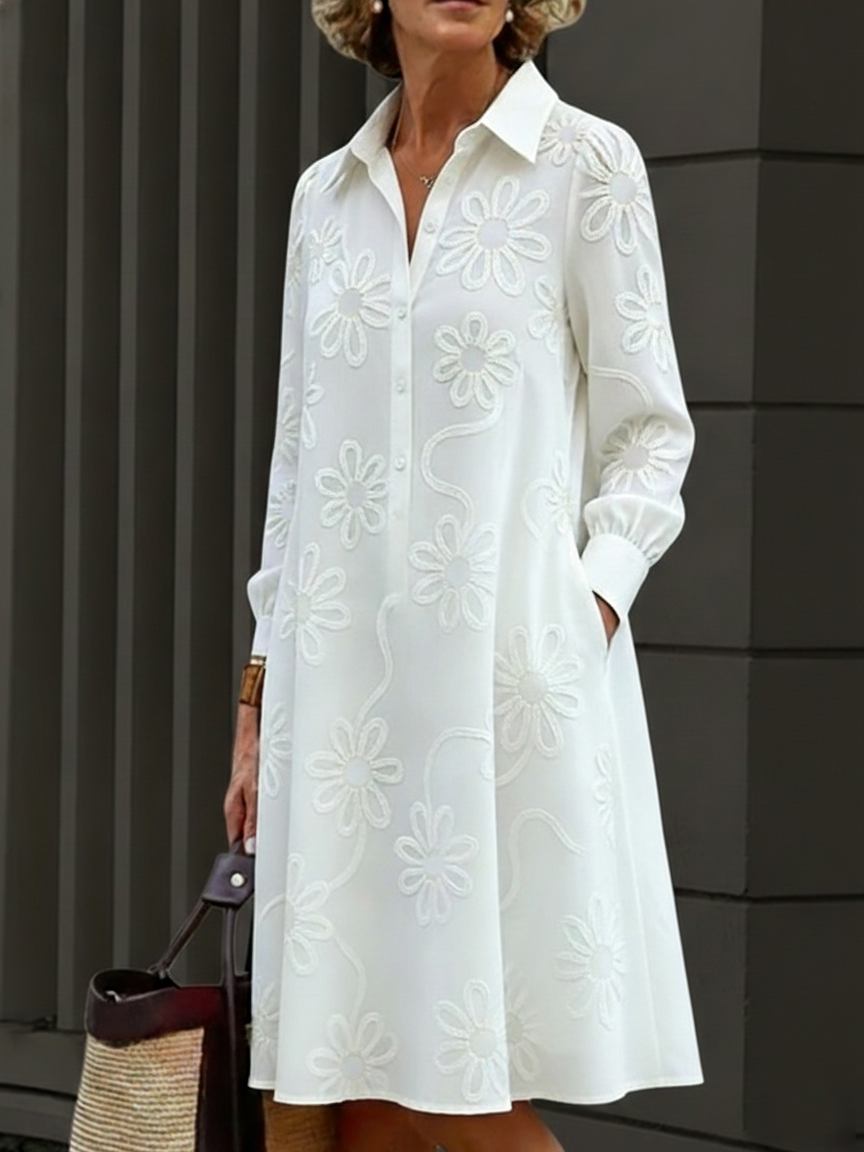 Sirelin - Softtouch-Midi-Hemdblusenkleid