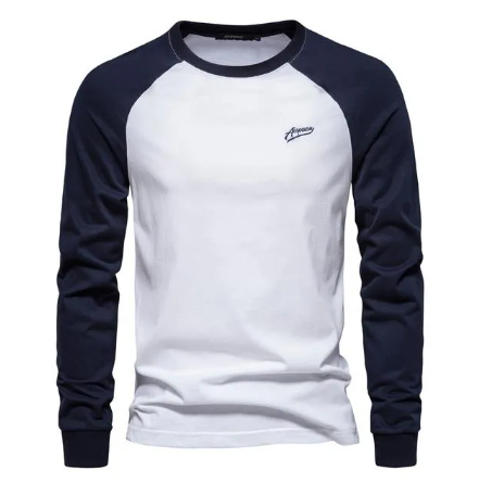 Arvex - Soft-Touch Langarm-T-Shirt mit Rundhalsausschnitt