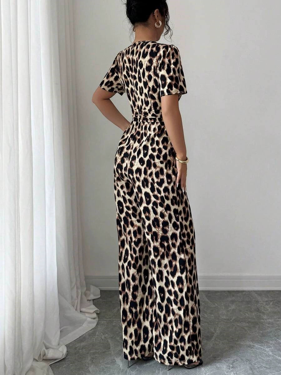 Eveliora - Eleganter Jumpsuit mit Animalprint