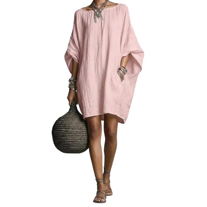 Sabina - Schulterfreies Midikleid mit weicher Haptik