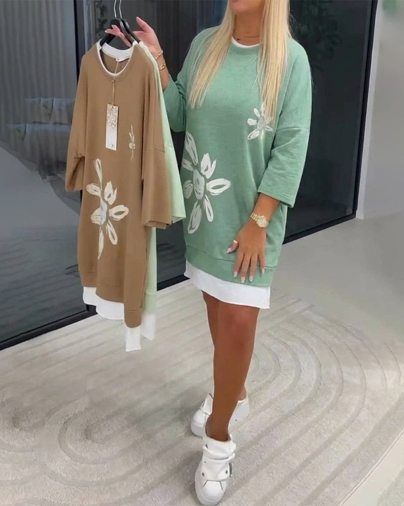 Helia - Soft-Touch-Sweatshirtkleid