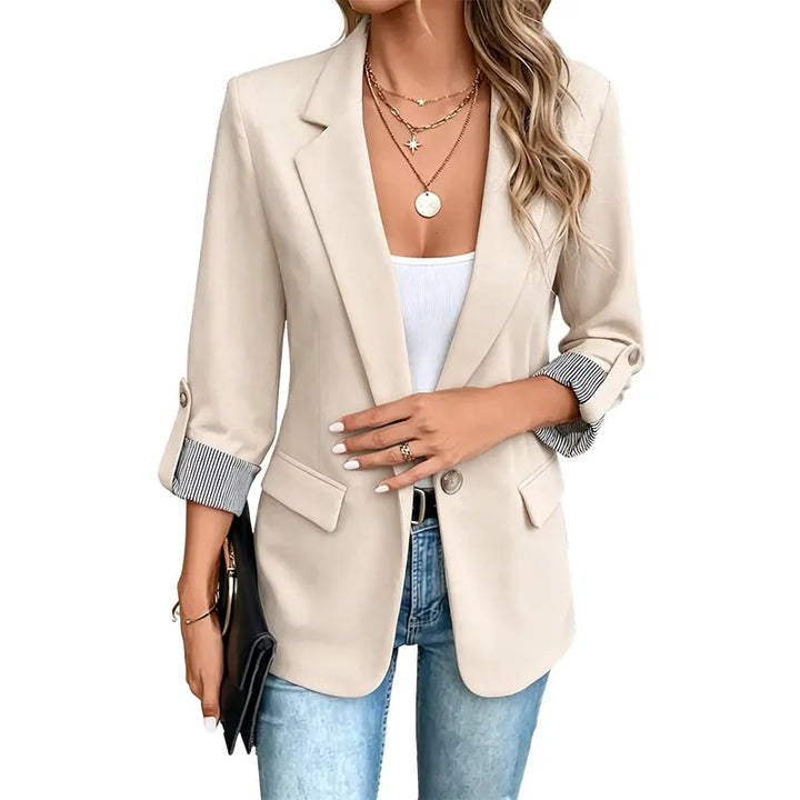 Celenya - Klassischer Blazer mit hochgekrempelten Ärmeln