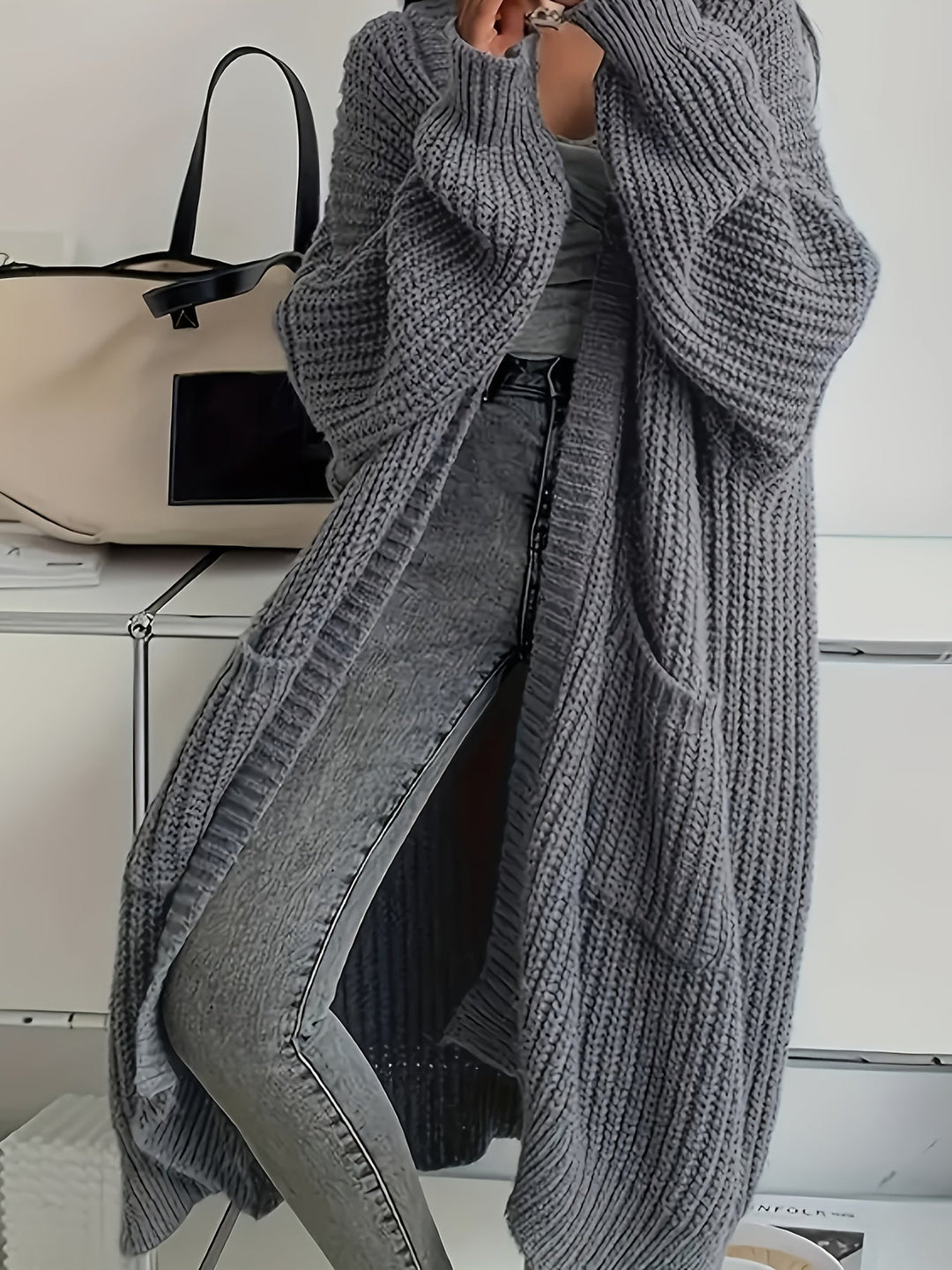 Rosalienne - Weichgriffiger Longcardigan