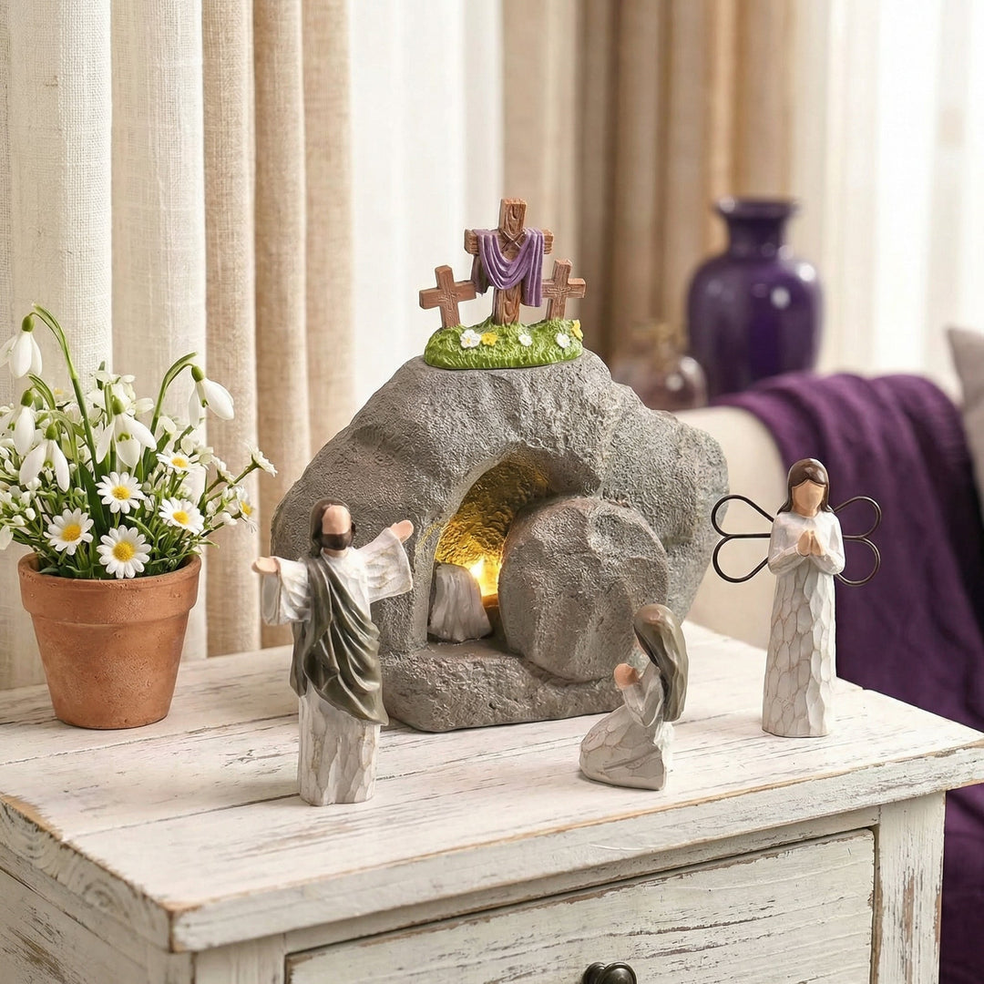 Celinea - Dekoratives Set mit Auferstehungsszene zu Ostern