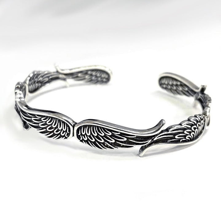Raveya - Poliertes Engelsflügel-Armband
