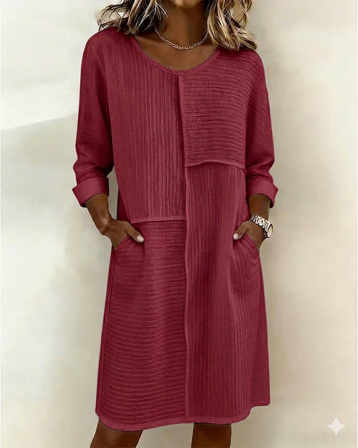 Taryn - Langarm-Shiftkleid mit Softtouch