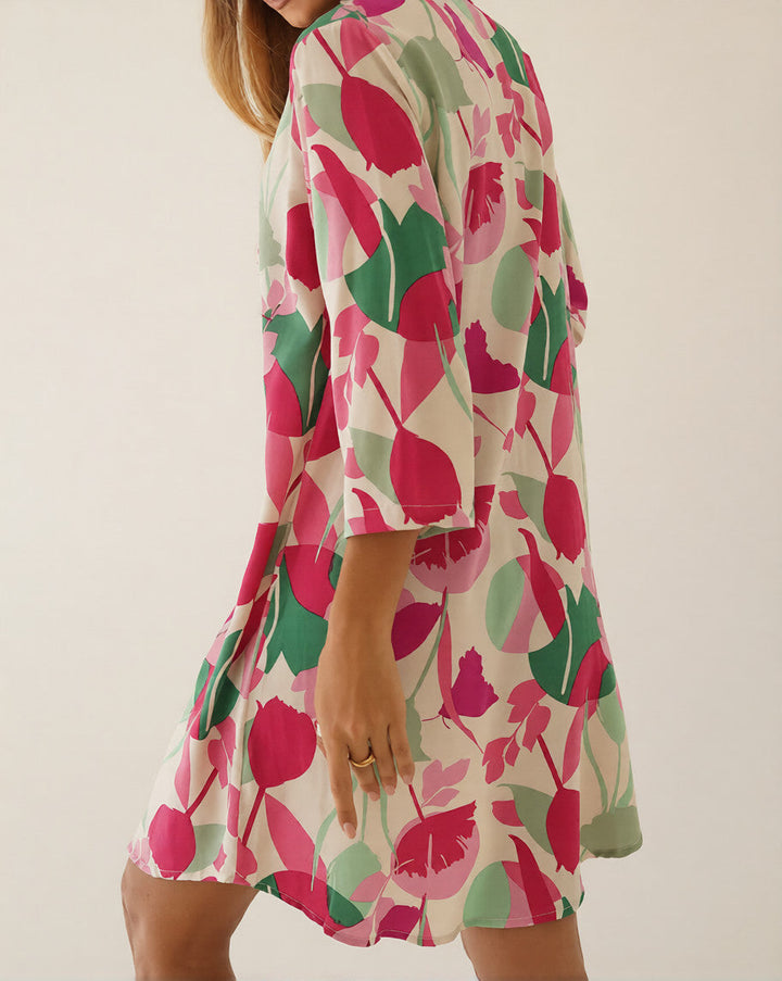 Daniela - Langer Strandüberwurf im Hemd-Stil