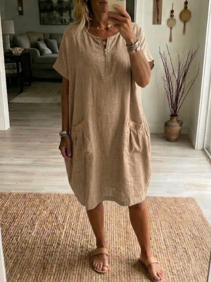 Adelise - Soft-Touch-Sommerkleid mit V-Ausschnitt