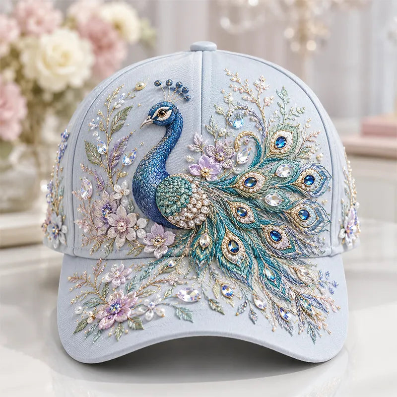 Arlena - Cap mit Blumenpferd-Motiv