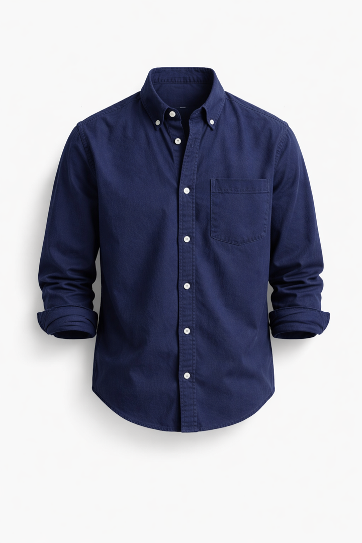 Cedric - maßgeschneidertes Hemd mit Knopfleiste