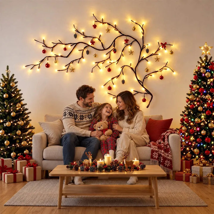 Aster - Stimmungsvolle LED-Nachttischlampe im Zweig-Design