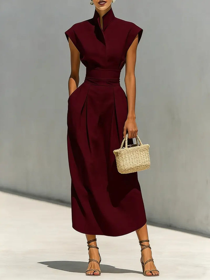 Kiera - Strukturiertes Midikleid