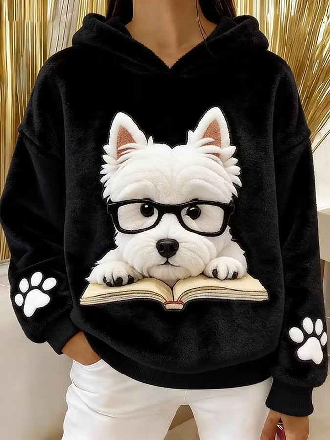 Aileen - Weicher Hoodie mit Grafik-Print