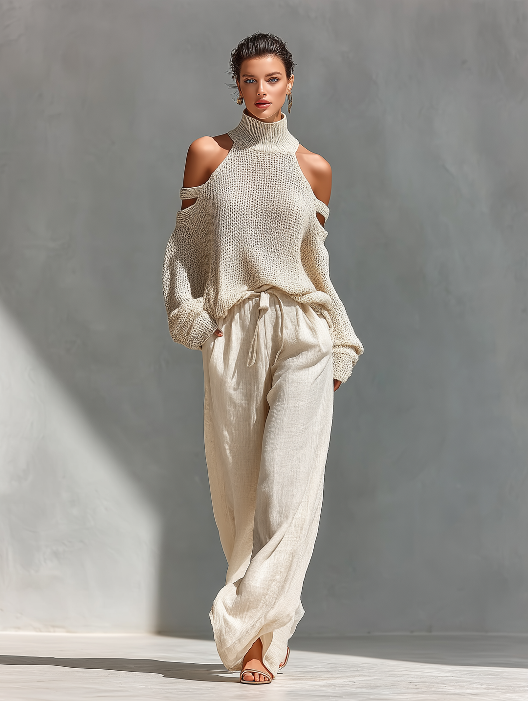 Diorelle - Set aus Stricktop und weiter Hose