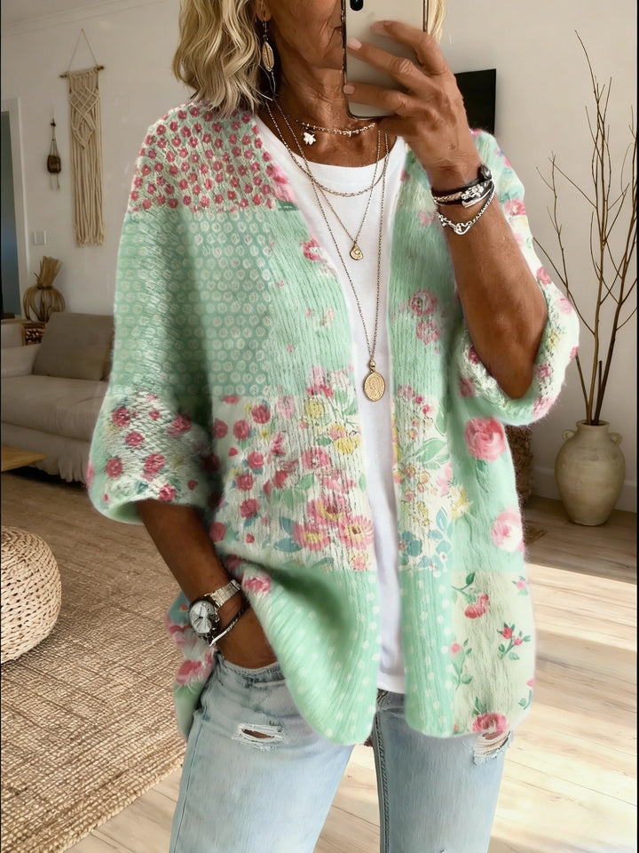 Xamira - Bedruckter offener Cardigan