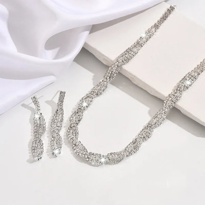 Alessara - Kristall-Twist-Schmuckset