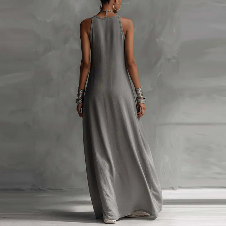 Zarella - Soft-Touch-Farbblock-Maxikleid