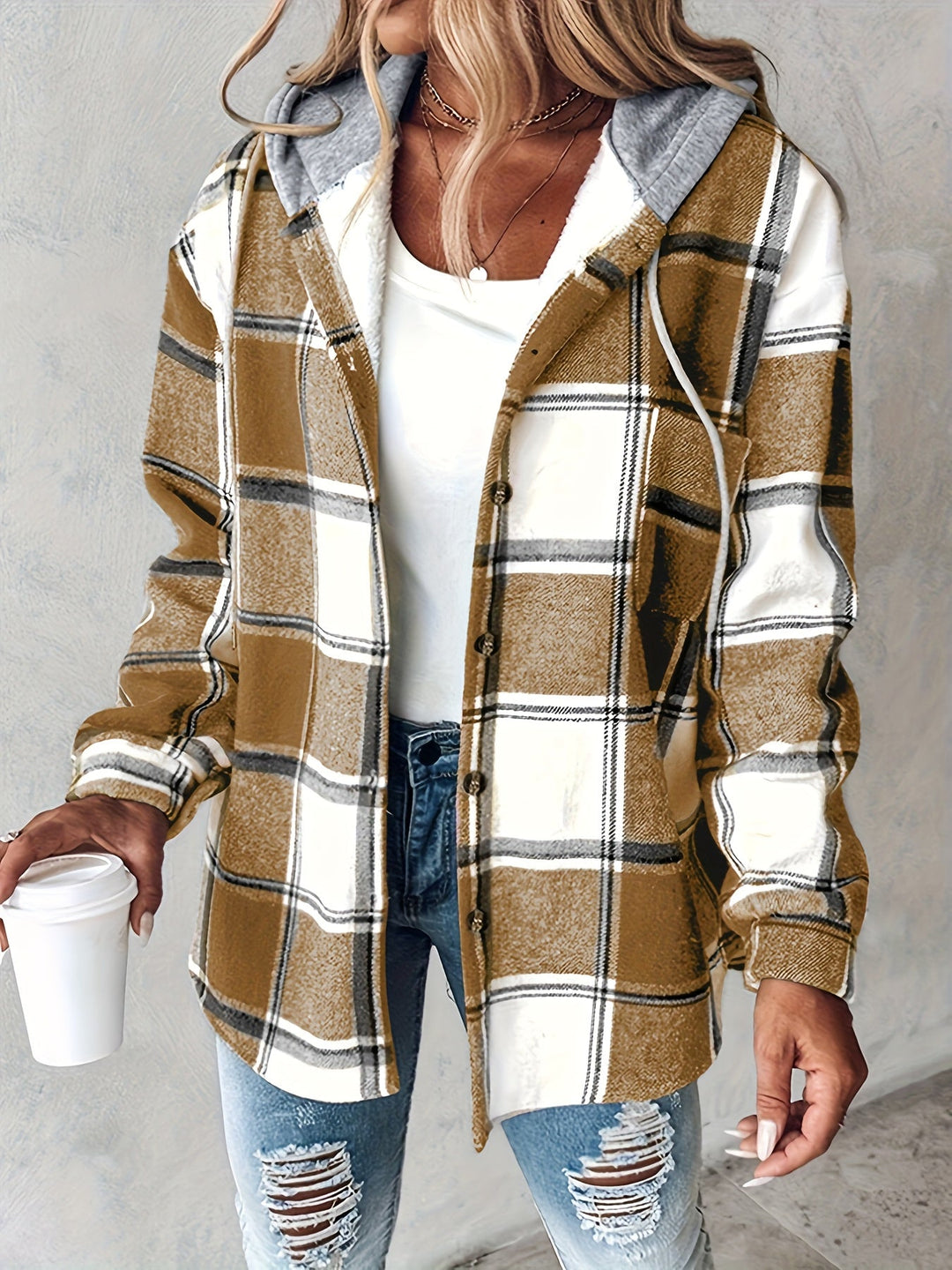 Genevessa - Softtouch-Kapuzenjacke