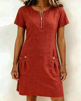 Ravelle - A-Linien-Kleid aus Leinen mit weicher Haptik