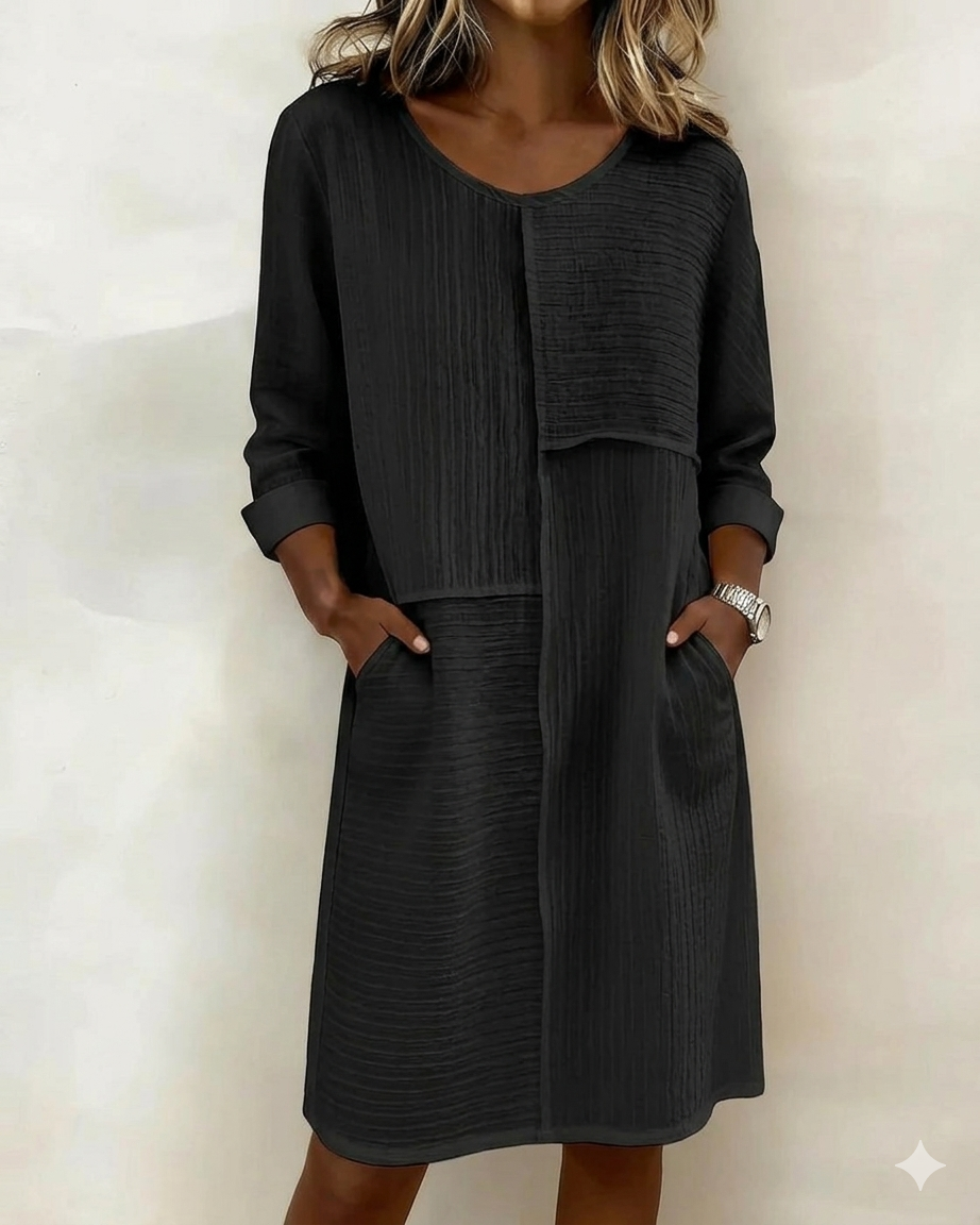Taryn - Langarm-Shiftkleid mit Softtouch