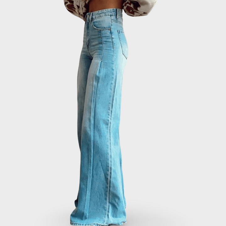 Mirise - Hoch taillierte Soft-Touch-Weithose