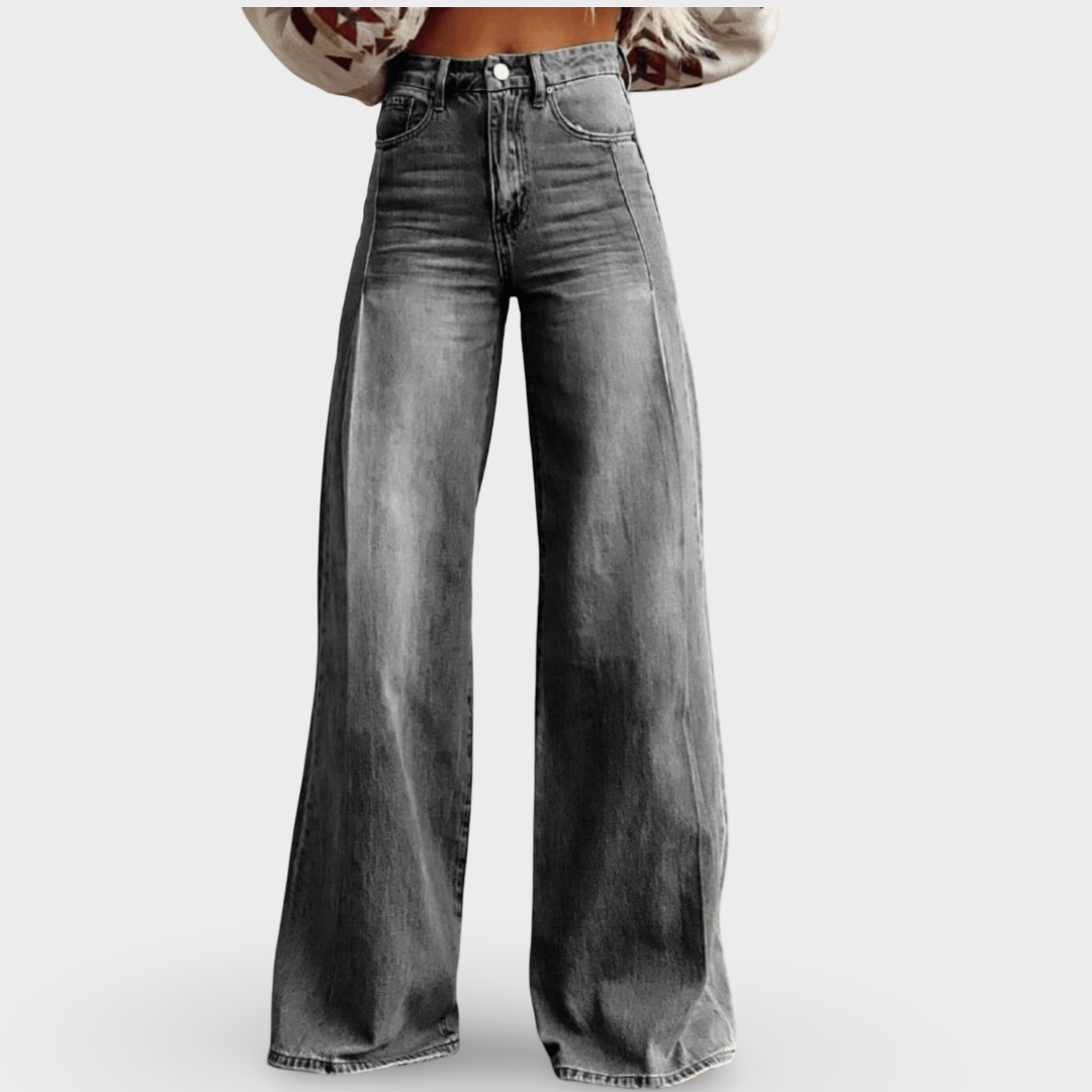 Mirise - Hoch taillierte Soft-Touch-Weithose