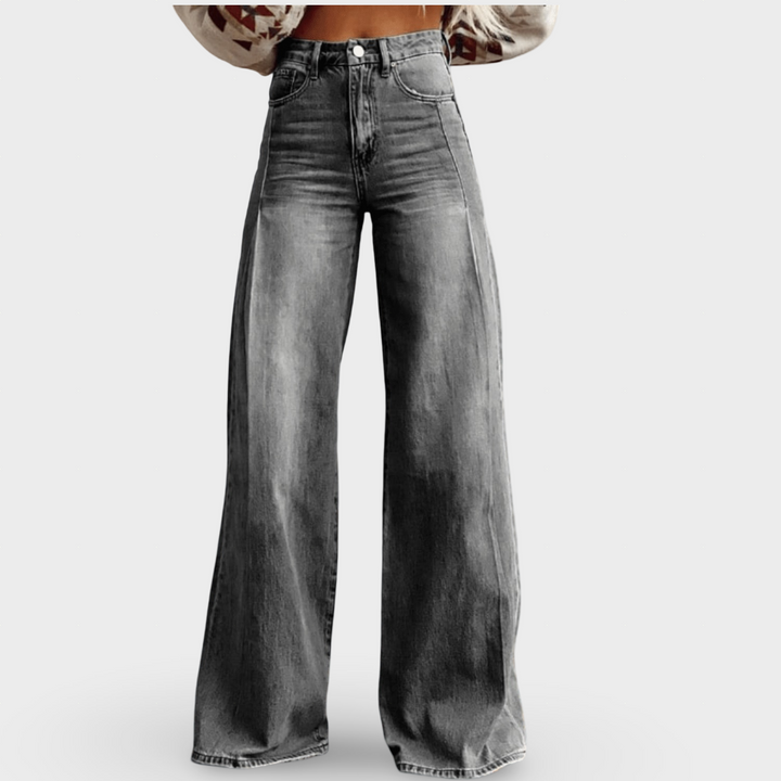 Mirise - Hoch taillierte Soft-Touch-Weithose