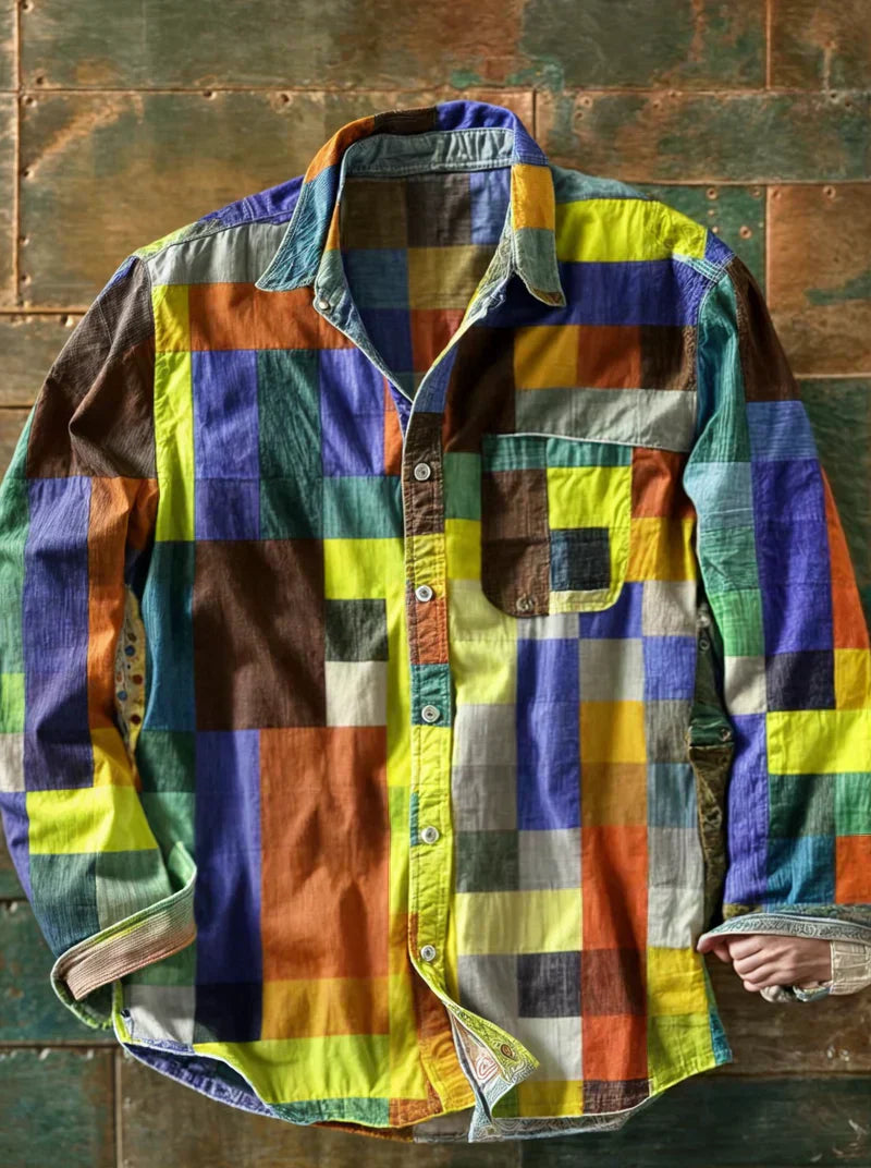 Jorvik - Weiches Patchwork-Hemd