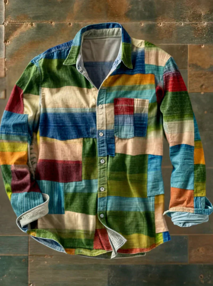 Jorvik - Weiches Patchwork-Hemd