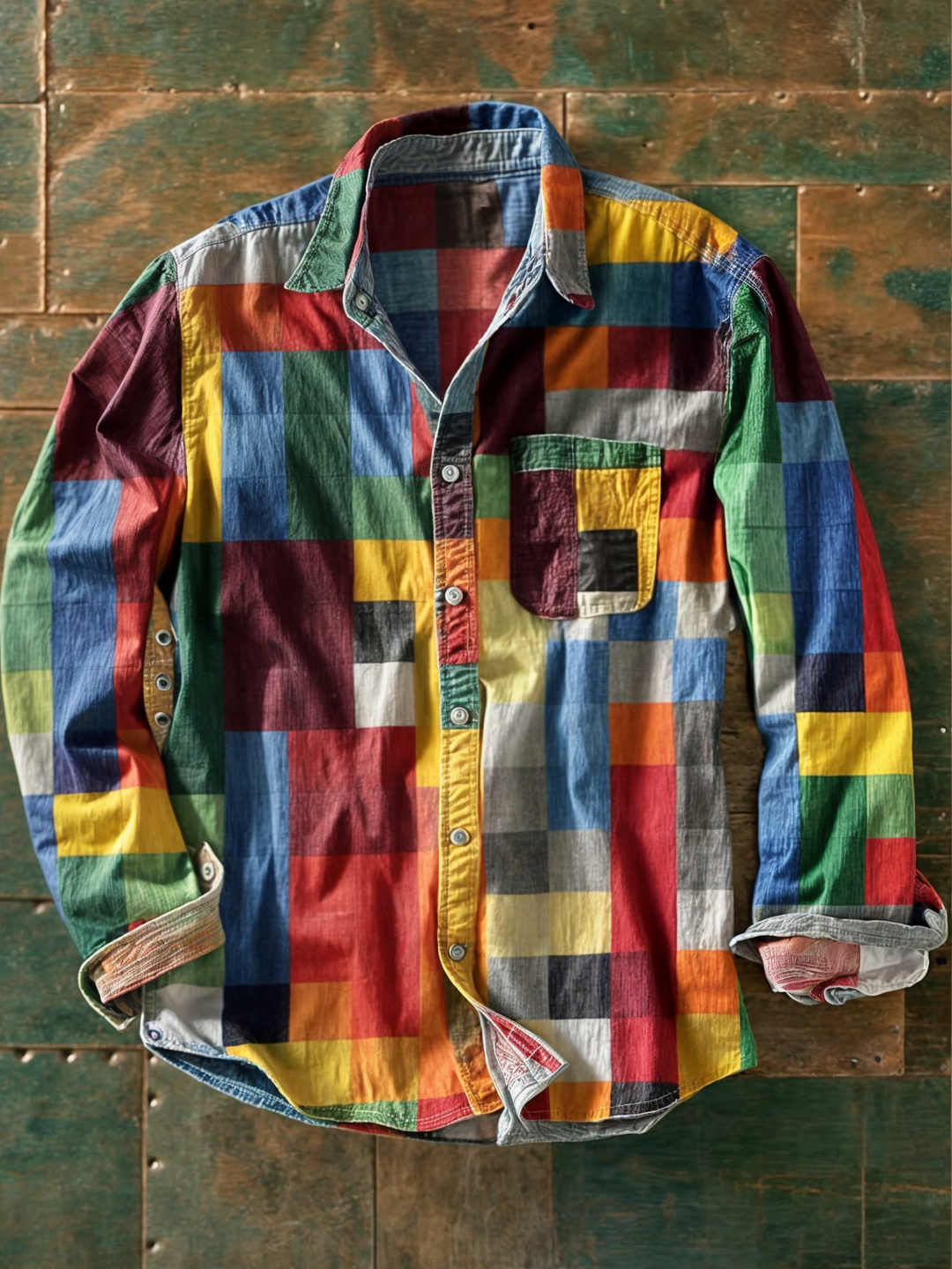 Jorvik - Weiches Patchwork-Hemd
