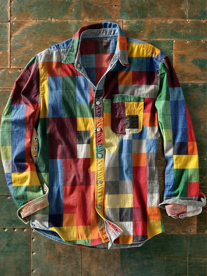 Jorvik - Weiches Patchwork-Hemd