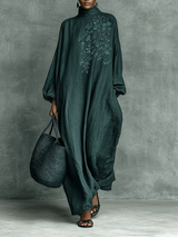 Alora - Premium-Maxikleid aus Leinen