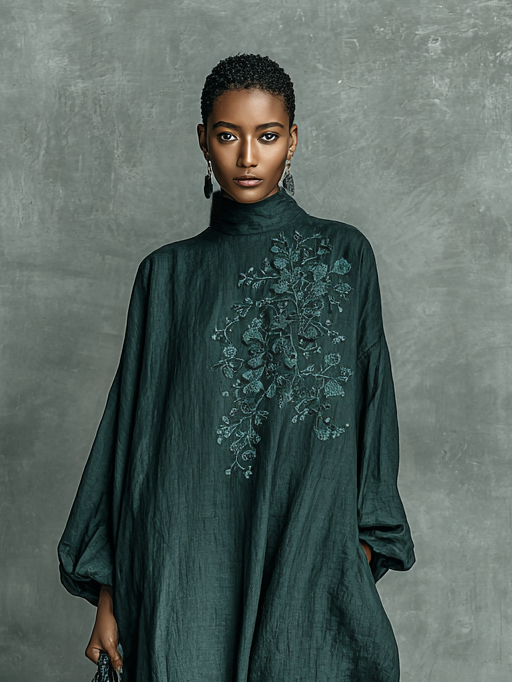 Alora - Premium-Maxikleid aus Leinen